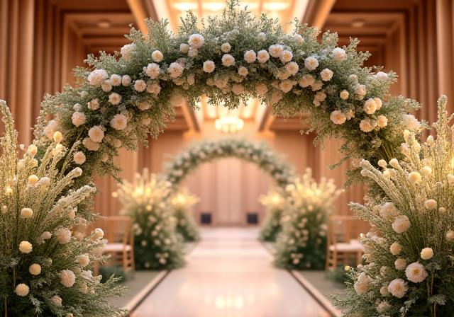 結婚式場を豪華に彩るイベント装花